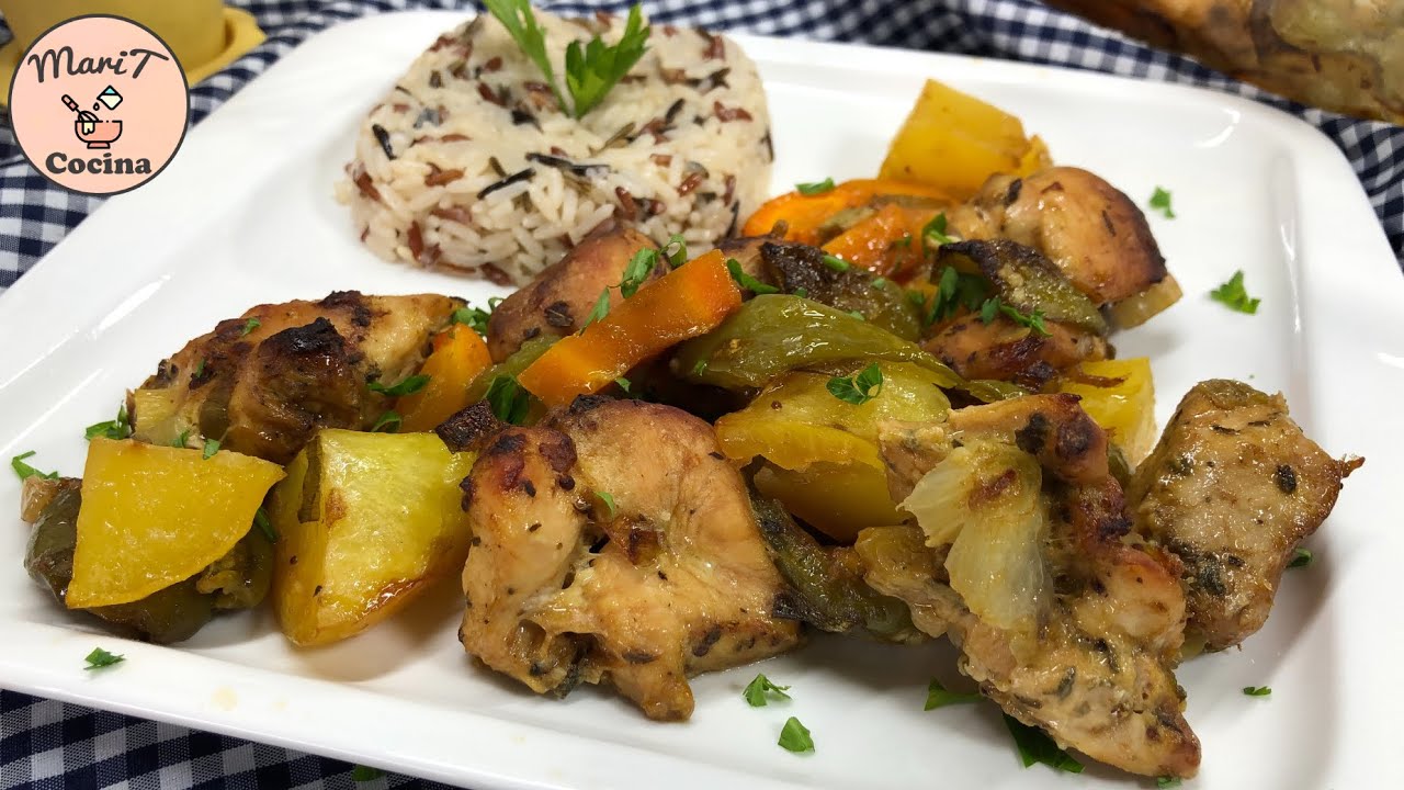 ¡TE SORPRENDERA! Vegetales con Pollo al Horno | Saludable, Súper Sencillo y Rápido | MariTCocina