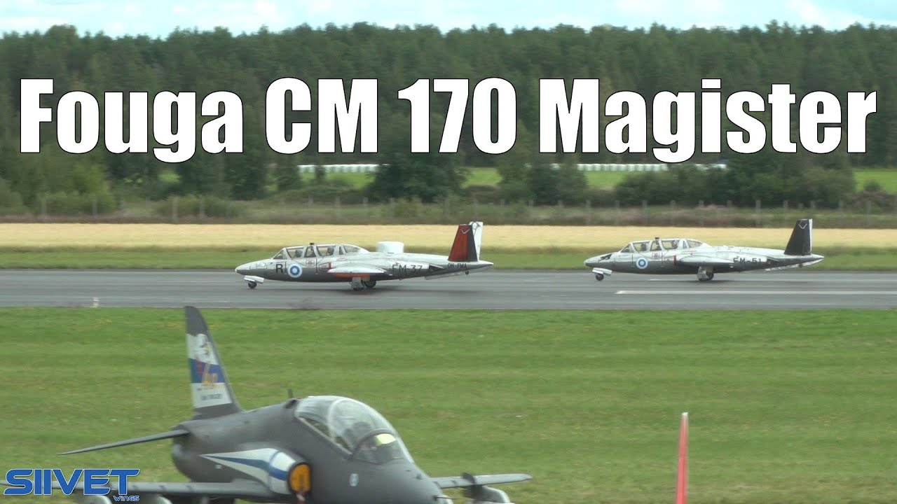 Team Fouga Double Takeoff With Two Fouga CM.170 Magister Jets - Kauhava 2020