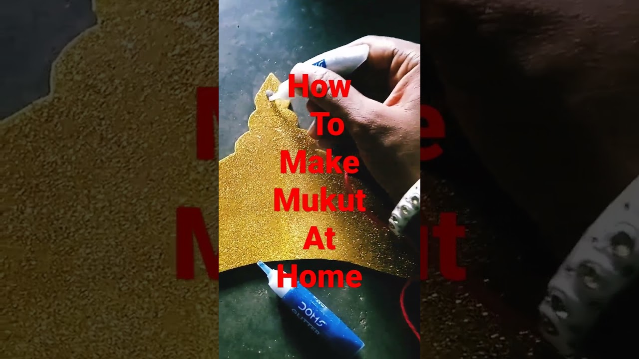 How to make mukut for krishna with glitter sheet #video #foryou @dream life