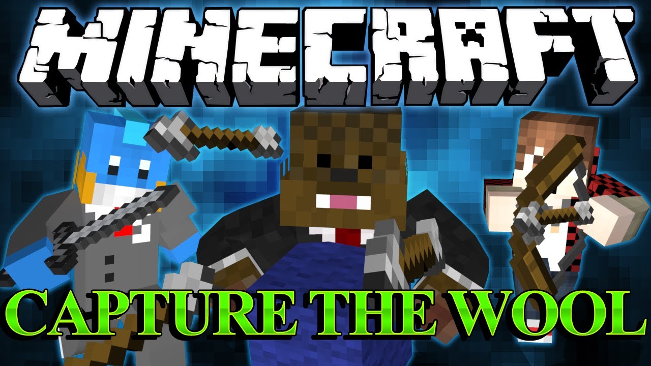 DOWN TO THE WIRE Minecraft Capture The Wool Minigame w/ BajanCanadian and HuskyMudkipz (Part 2)