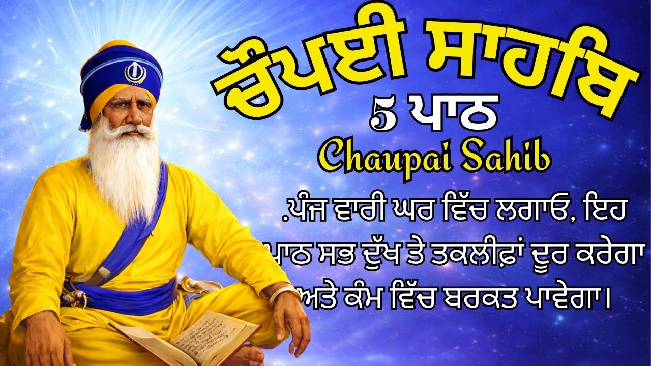 Chaupai Sahib 5 Path Live Path | Bhai Gurbaj Singh Ji | Latest Shabad 2026 | Shabad Gurbani Path