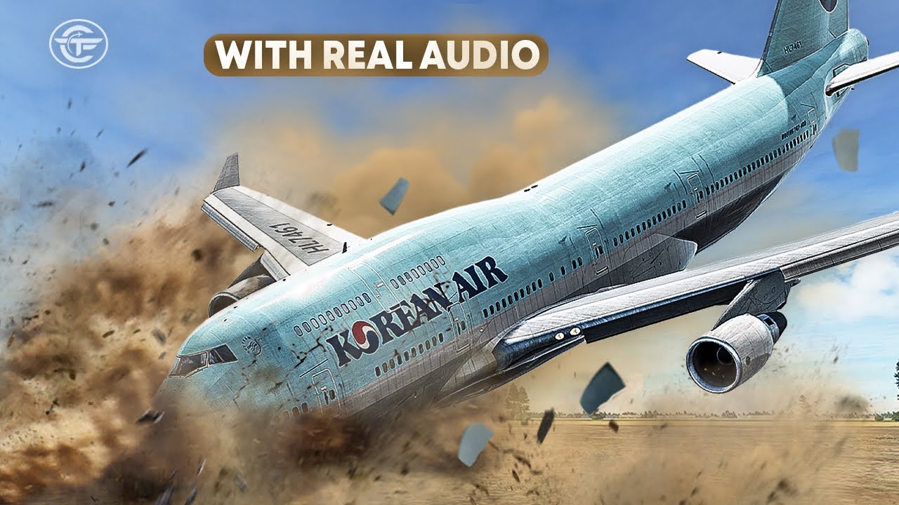 Boeing 747 Crashes in Guam | The Terrifying Story of Flight 801 (Real Audio)
