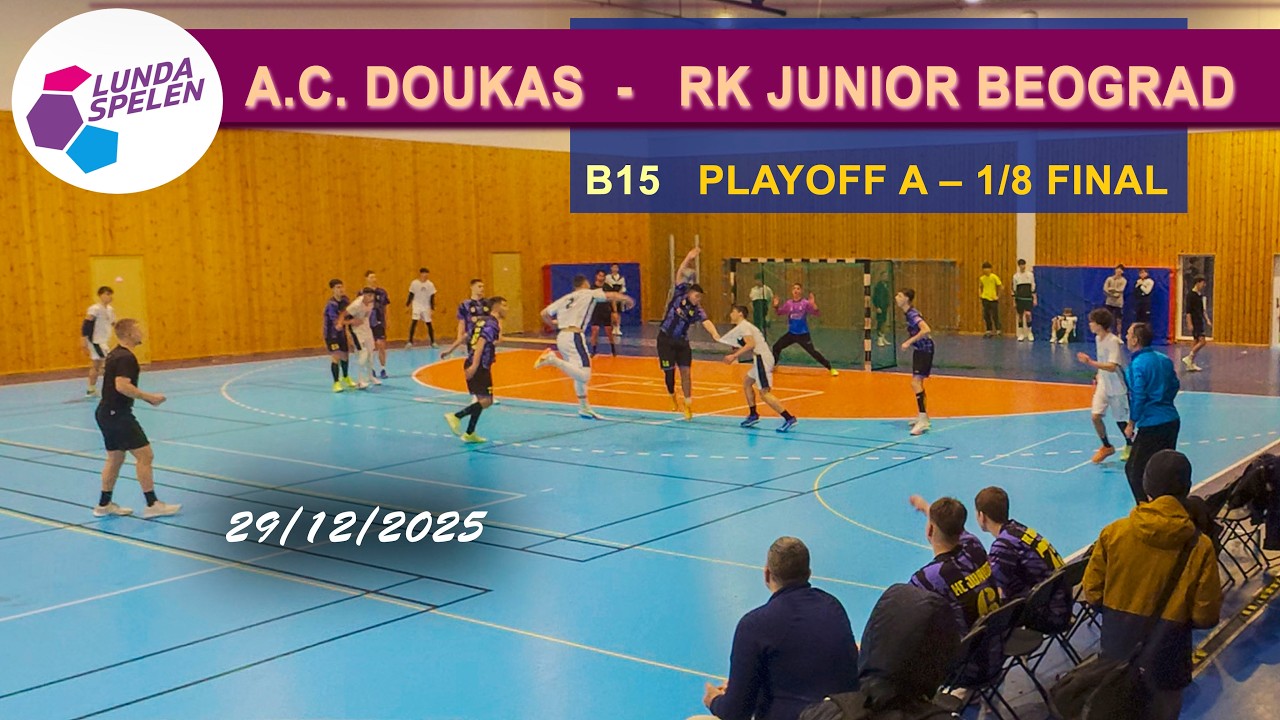 A.C. DOUKAS  -  RK JUNIOR BEOGRAD  (B15)