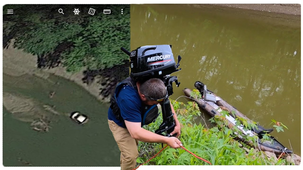 Solved Mysterious GOOGLE EARTH White Vehicle In River