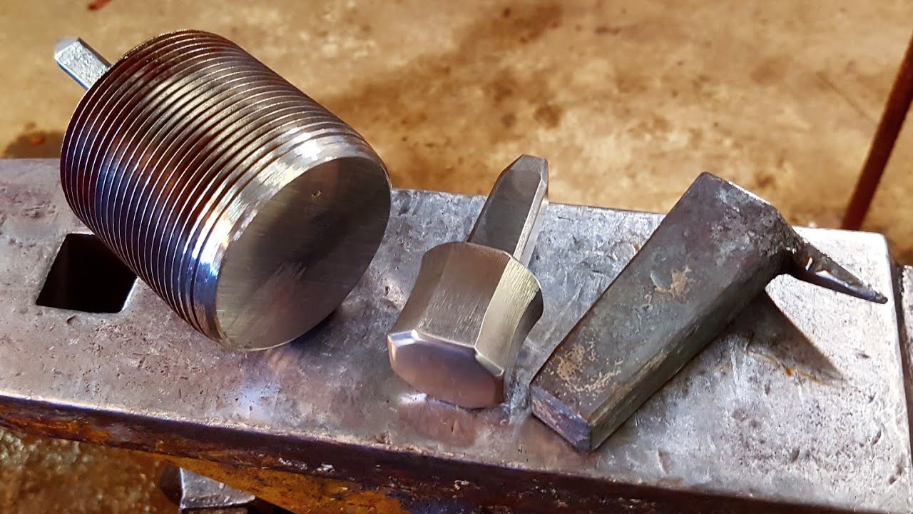 Making and forging 3 types of small stake anvils