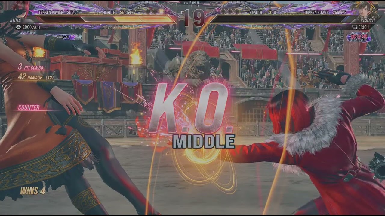 【鉄拳8/TEKKEN8】アンナvsシャオユウ(ANNAvsXIAOYU)