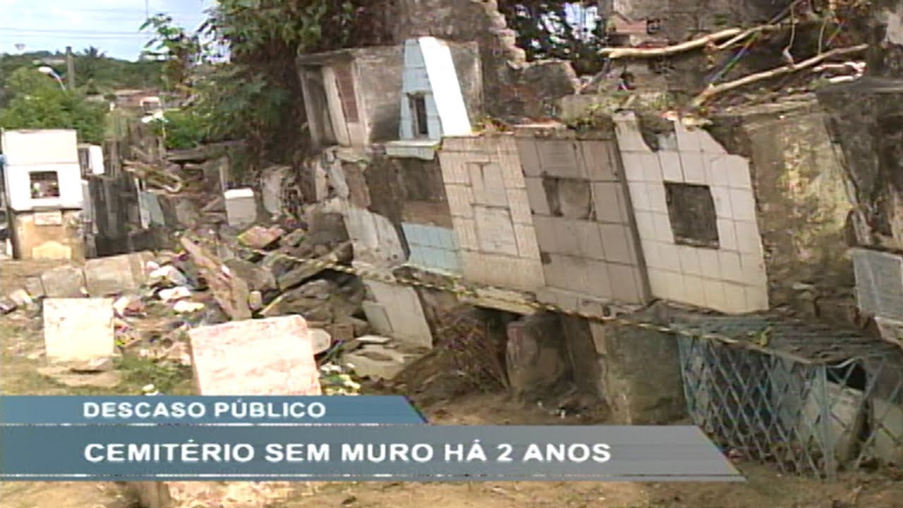 [RONDA GERAL] Cemitério de Águas Compridas sem muro há 2 anos