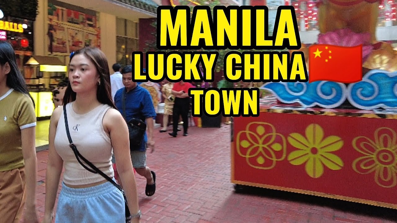MANILA LUCKY CHINA 🇨🇳 TOWN WALKING TOUR REAL PHILIPPINES🇵🇭 4K [HD]