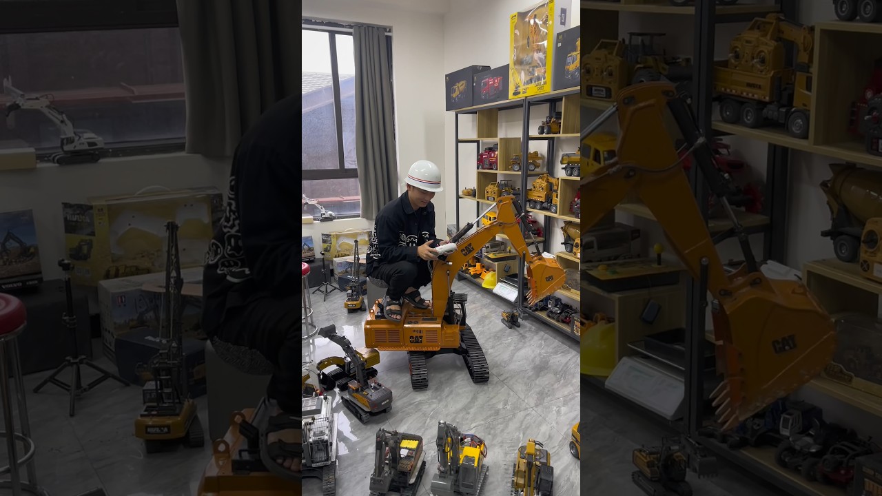 giant RC excavator truck collection