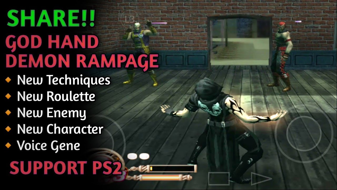 RILIS!! GOD HAND DEMON RAMPAGE || MOD GOD HAND PS2