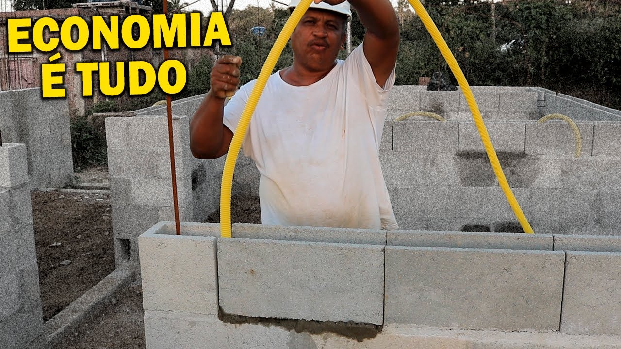 COMO PASSAR OS CONDUÍTES NOS BLOCOS DE CIMENTO !! | Parte 67