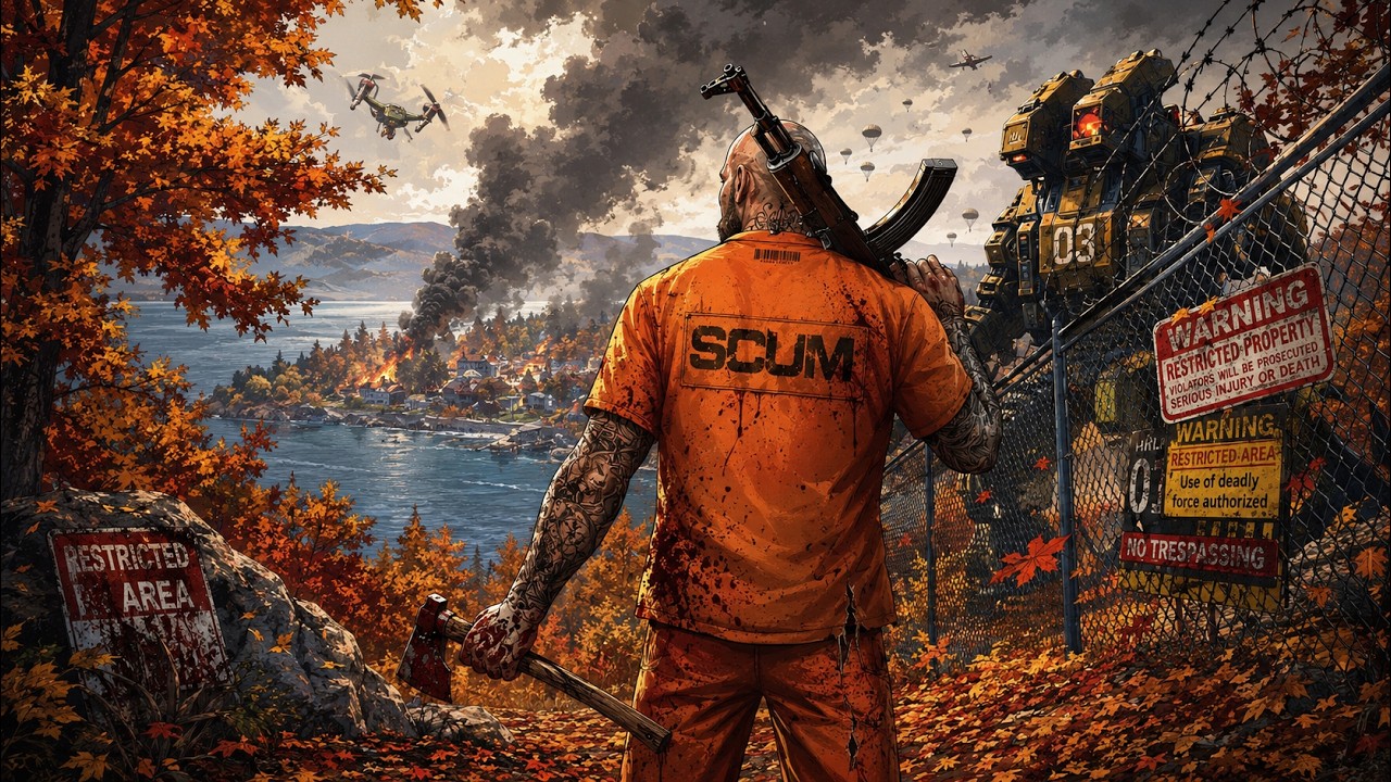 SCUM - Prywatny serwer PvP z populacją - Dzień 3 🧟