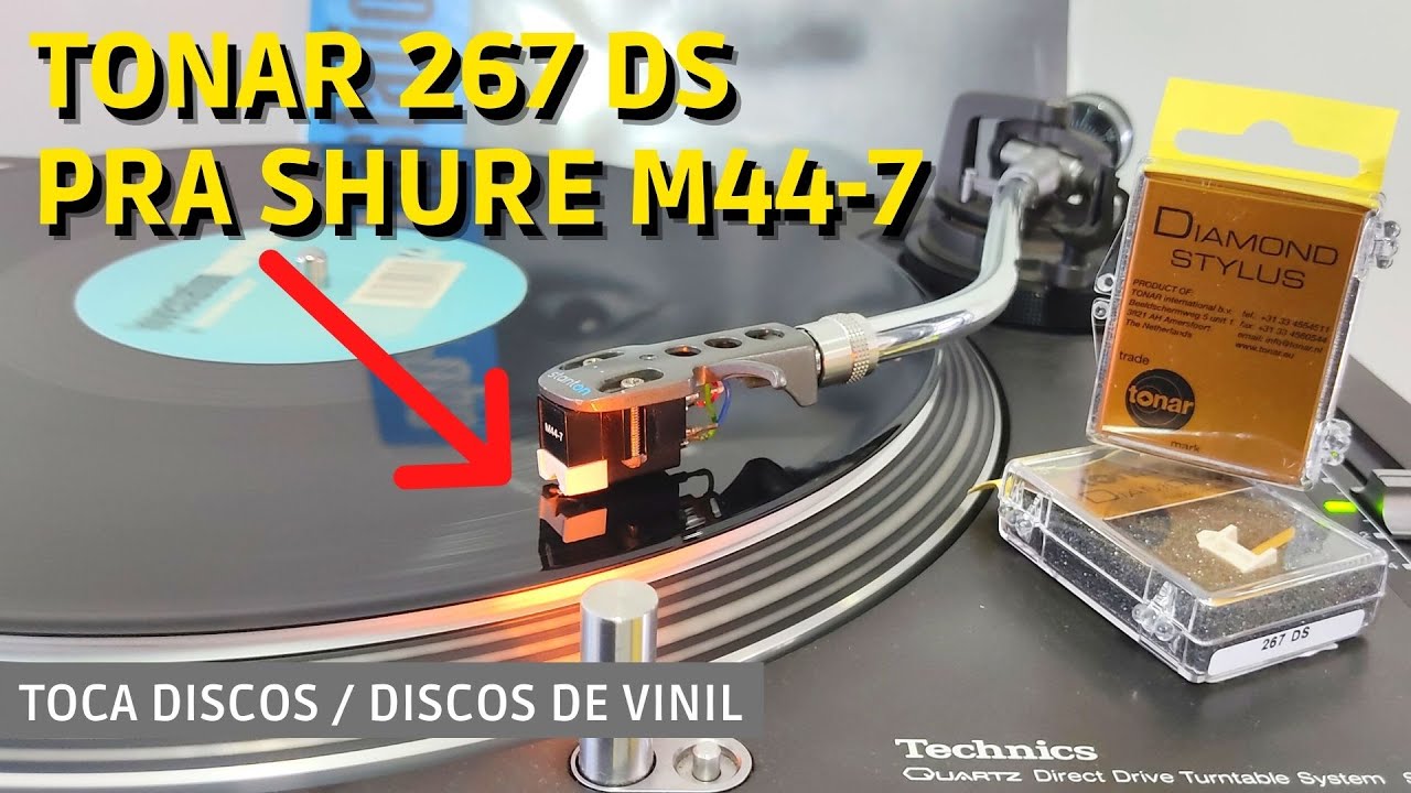 A Melhor Agulha Reposição para Shure M44-7: Tonar 267 N447 (Unboxing e Review)
