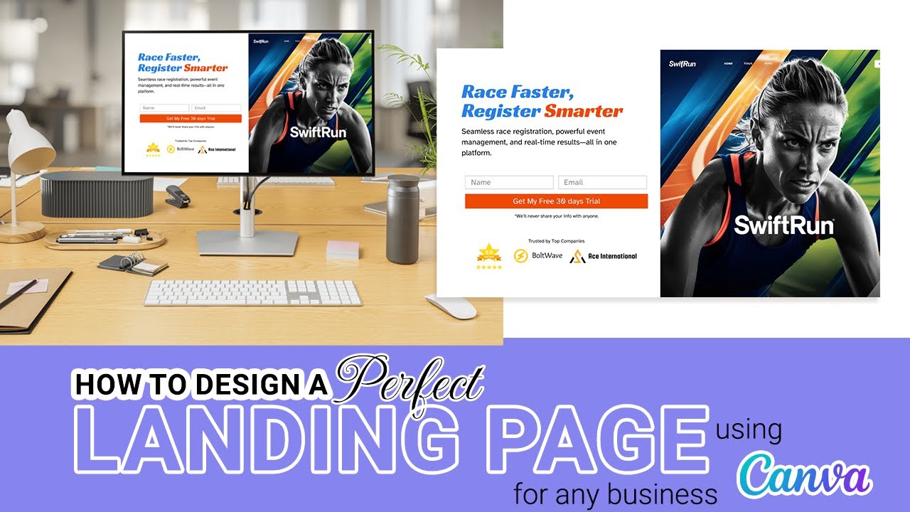 How to Design a High-Converting Landing Page for your Business in Canva  | Step-by-Step Guide