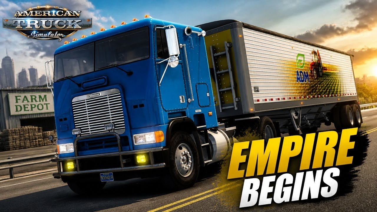American Truck Simulator | Building A Trucking Empire | Cab Over Semi