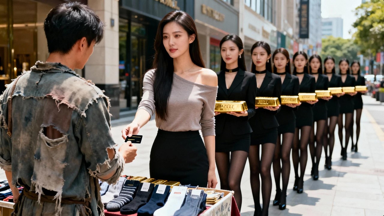 千億首富繼承人偽裝成賣襪子的攤販考驗女友，怎料拜金女友對他百般羞辱並退婚，轉頭徹底恢復繼承人身份呼風喚雨，無數美女爭相獻身過上滋潤人生！#精彩短劇#中國電視劇#男頻 #短劇 #窮小子 #女總裁 #逆襲