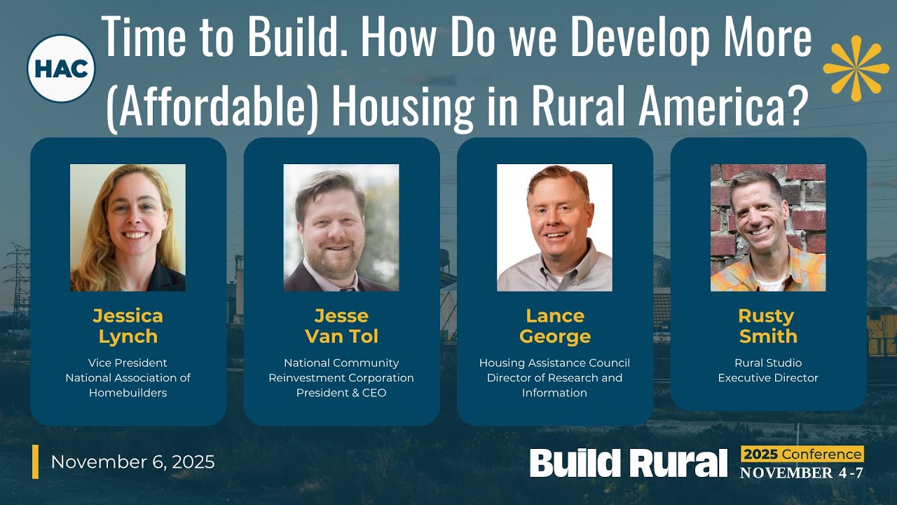 Time to Build. How Do we Develop More (Affordable) Housing in Rural America?