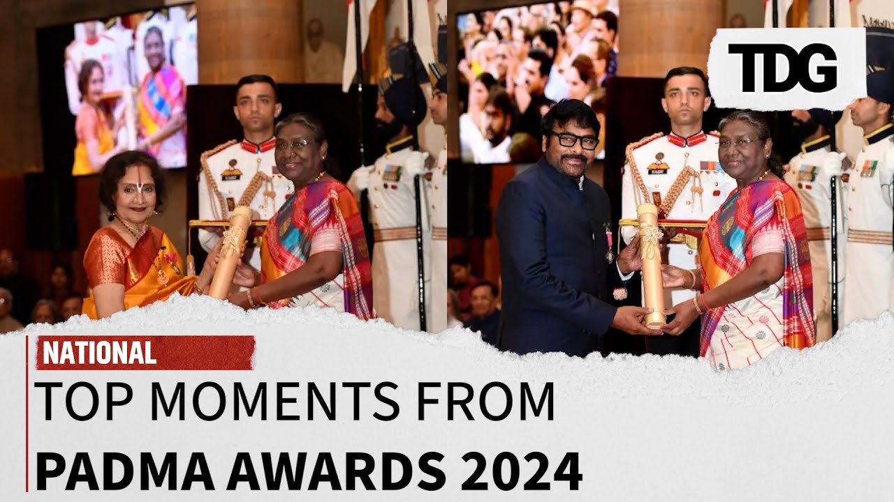Padma Awards 2024: Proud Moments as Ram Charan Cheers for Father; Awardees Seek PM Modi&rsquo;s Blessings