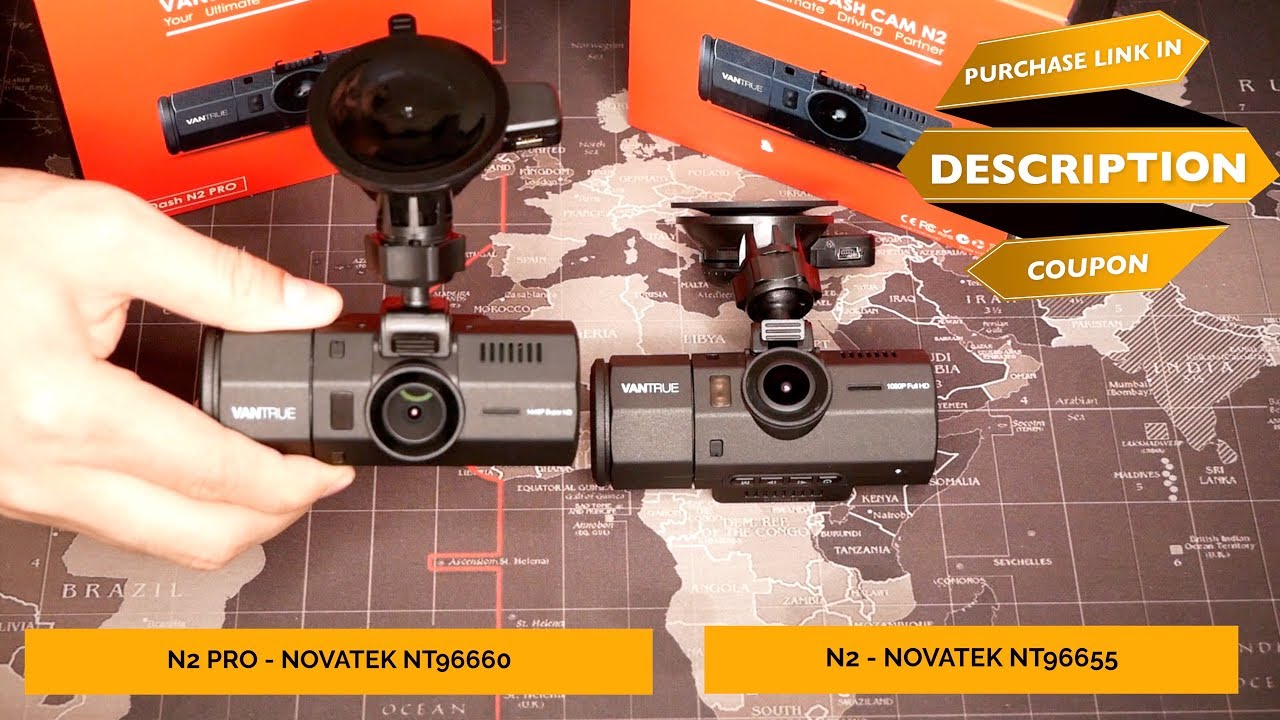 Vantrue N2 vs Vantrue N2 PRO comparison dash cam DAY NIGHT test