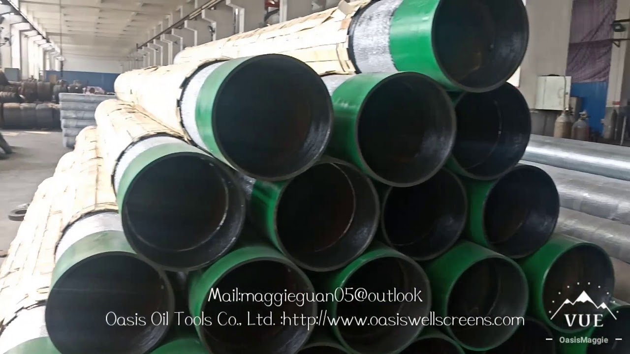 340mm stainless steel water well screen two layer perforated based pipe and screen jacket