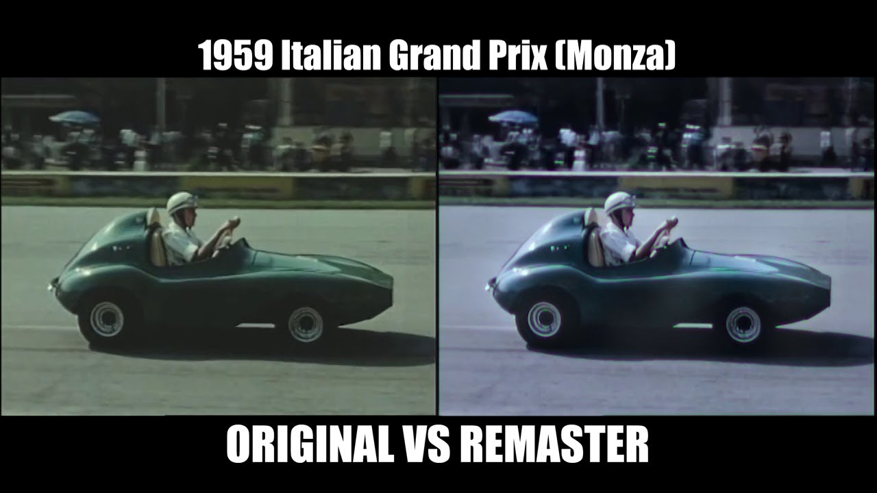 F1 1959 Italian Grand Prix (Monza) Moss, Hill, Brabham [REMASTER]
