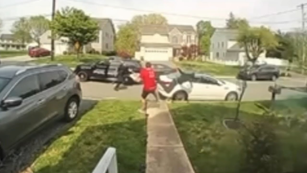 'I just stuck my leg out': Pizza delivery driver tripping suspect to end high-speed police chase