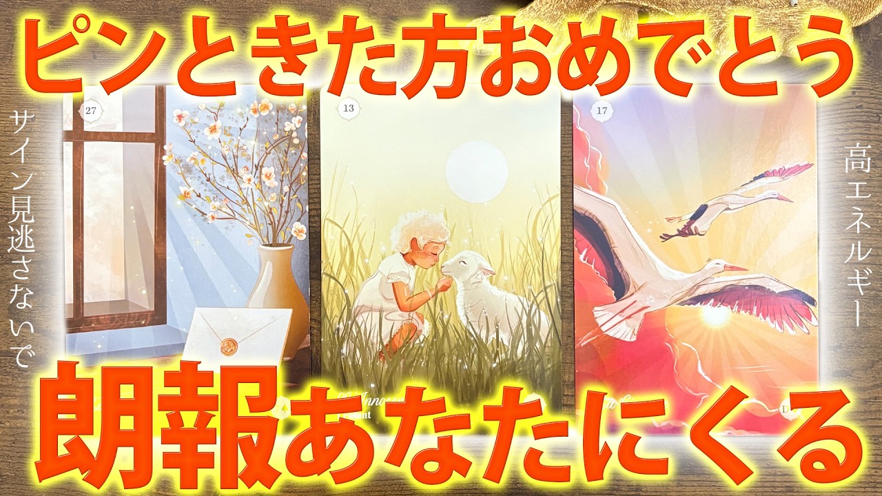 近々あなたにくる朗報🌸サイン見逃しもったいない［タロット占い］