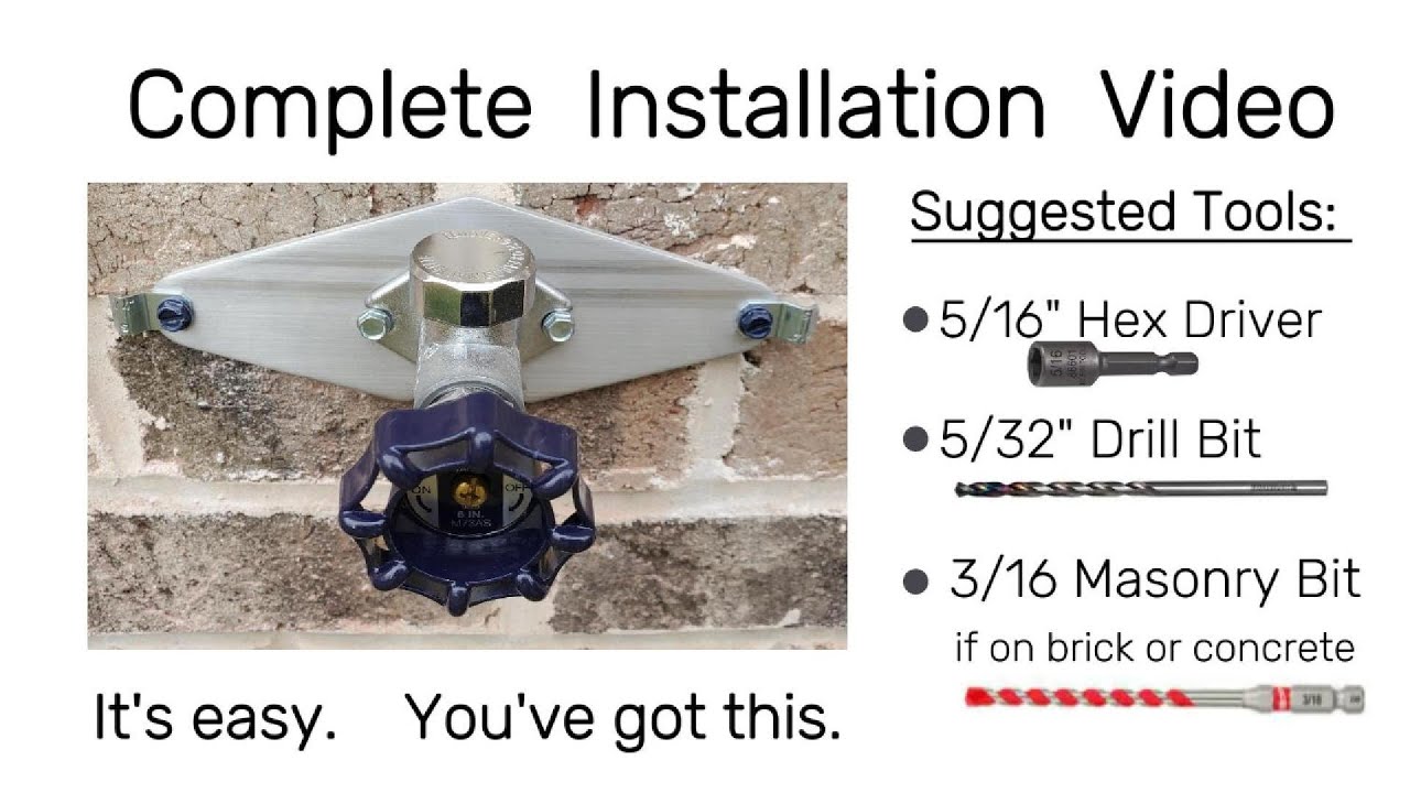 Complete Installation of a Hose Bib Buddy!