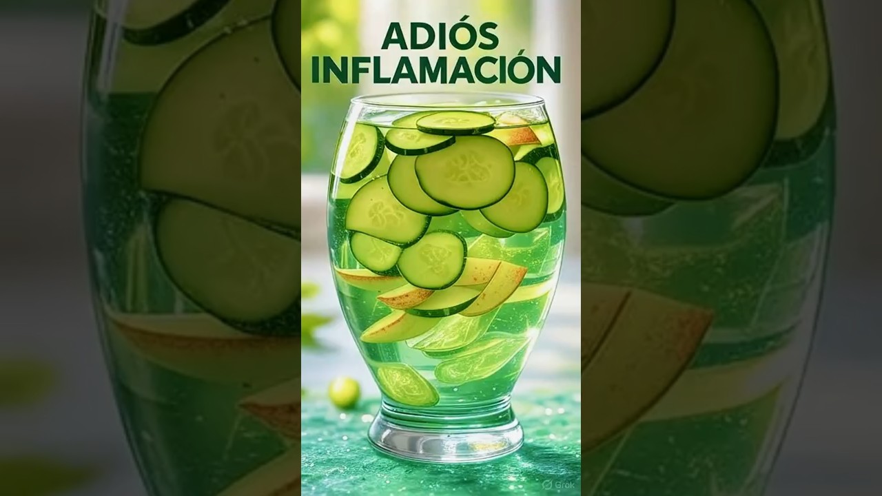 Agua fresca natural para desinflamar y eliminar gases