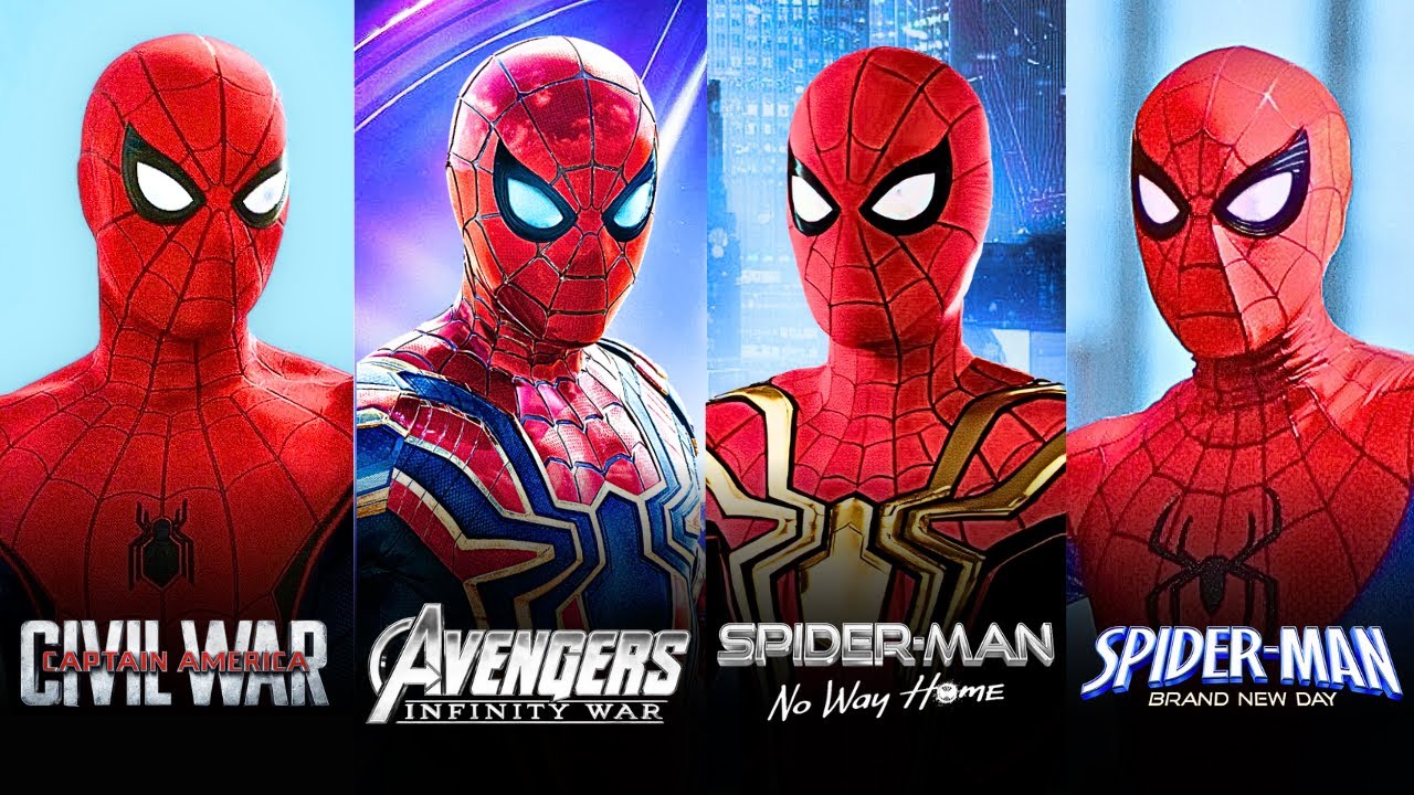 The Evolution of Peter Parker Spider-Man (Marvel Cinematic Universe)
