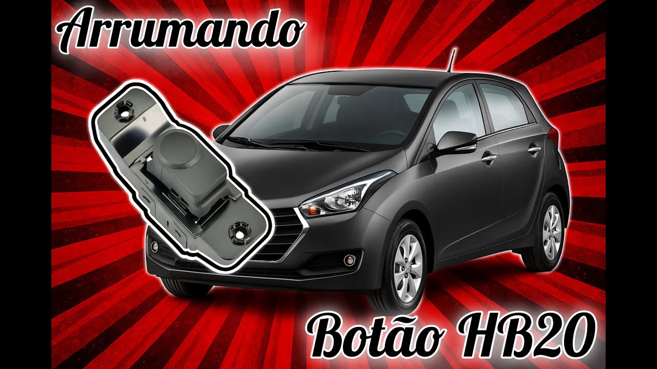Consertando o botão vidro elétrico Hyundai Hb20 2015! Passo a Passo! Voltou a funcionar normalmente!