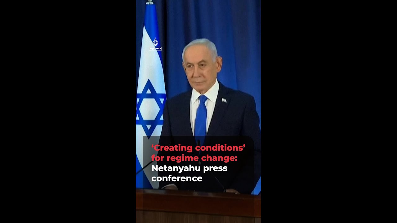 Netanyahu wants to &lsquo;create conditions&rsquo; for Iran regime change | AJ#shorts