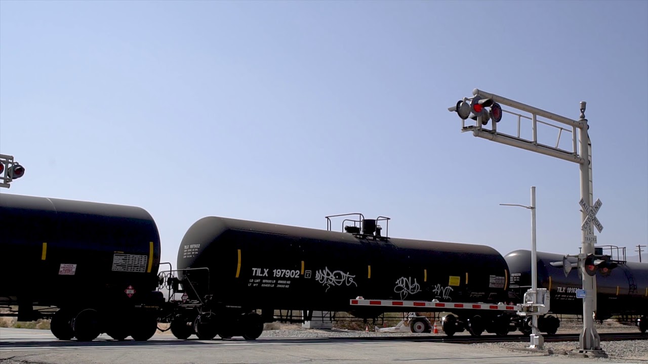 Train Crossing in Mojave California