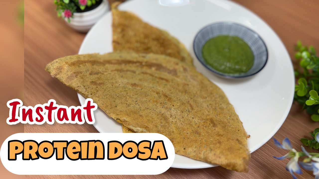 Instant High Protein Dosa | बिना फर्मेंटेशन हाई प्रोटीन डोसा | No Rice Weight Loss Breakfast