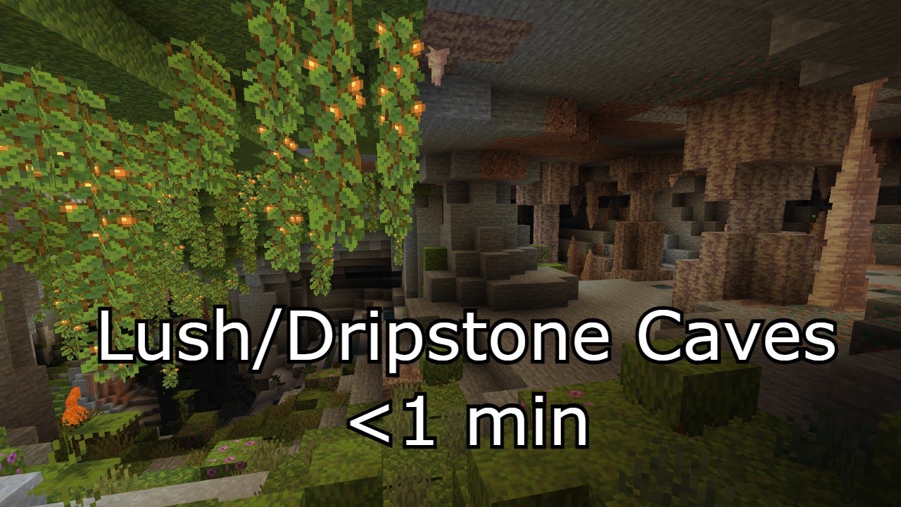 Fastest way to find Lush and Dripstone Caves in Minecraft 1.21