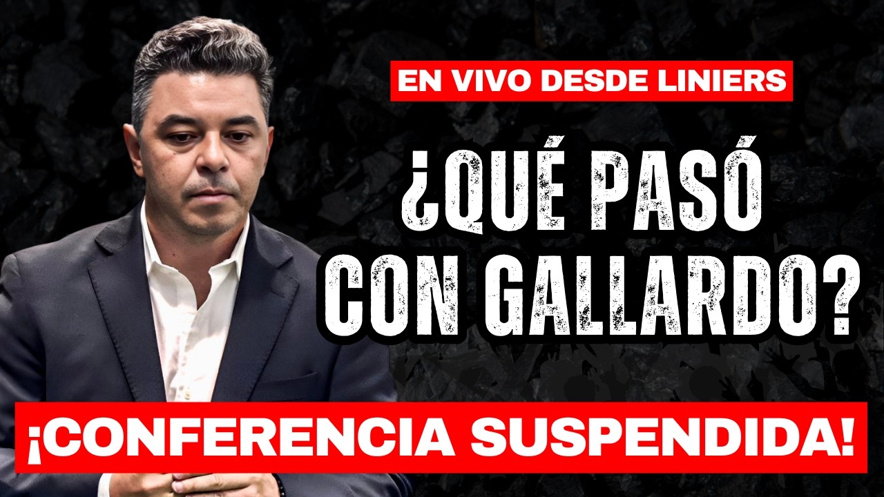 🔴 EN VIVO - GALLARDO SUSPENDI&Oacute; LA CONFERENCIA DE PRENSA ❌🎙️