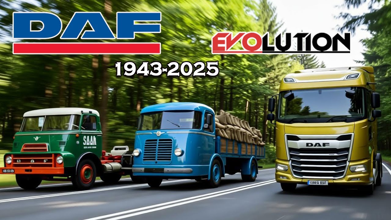 DAF Evolution From 1943 Classics to the 2025 Future