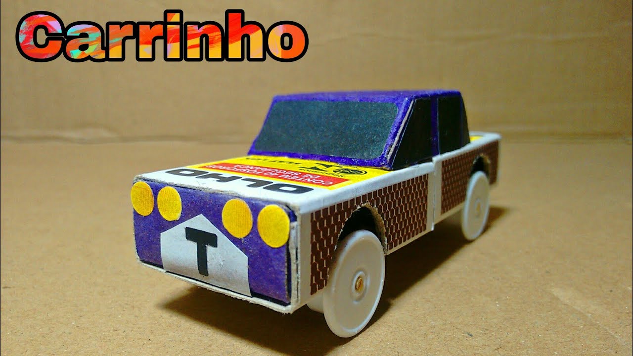 Como fazer um Carrinho com Caixas de Fósforos