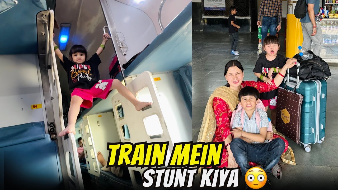 TRAIN Mein KHATARNAK Stunt Kiya 😲 Train Journey Vlog