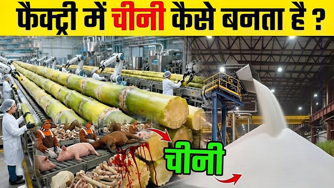 फैक्ट्री में चीनी कैसे बनता है ? | How Sugar Is Made In Factory