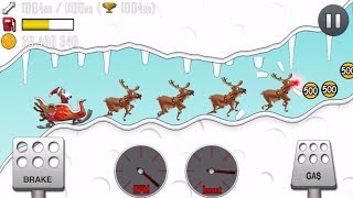 Hill Climb Racing SLEIGH (Fully Upgraded) / ARCTIC CAVE / NORTHPOLE / HAUNTED GamePlay HD