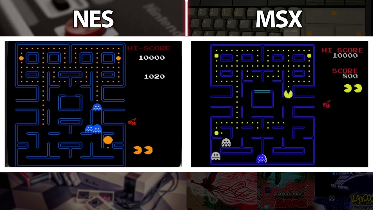 Nes vs MSX | Pac-Man