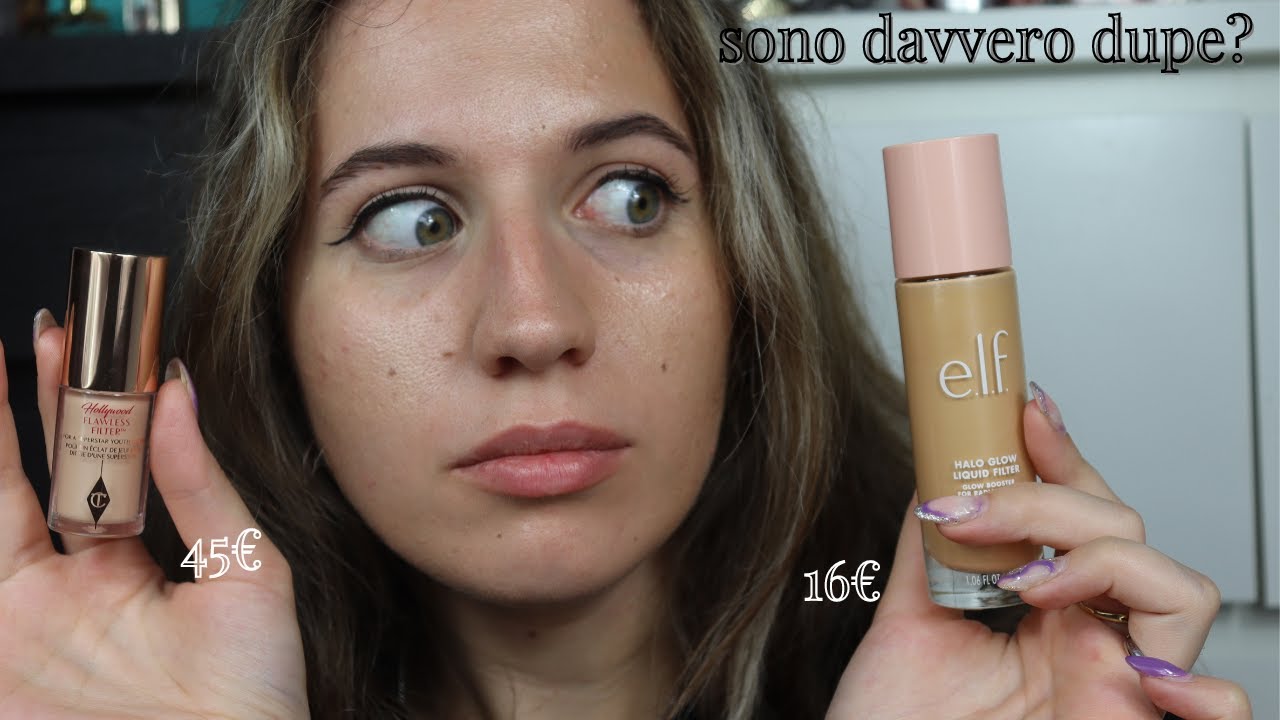 IL DUPE DEI DUPES II NEW ELF HALO GLOW LIQUID FILTER vs FLAWLESS FILTER CHARLOTTE TILBURY
