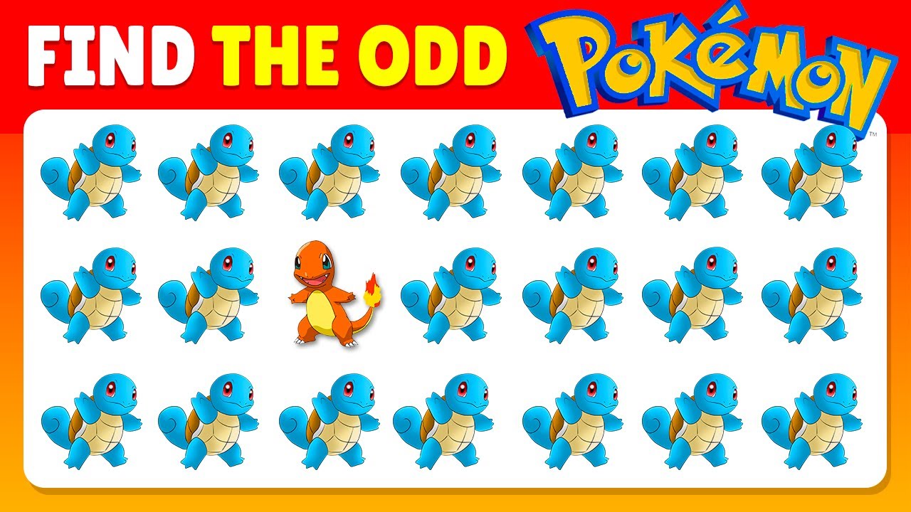 Find the Odd One Out POKÉMON Edition 🧢⚡ | Easy to Impossible 👀