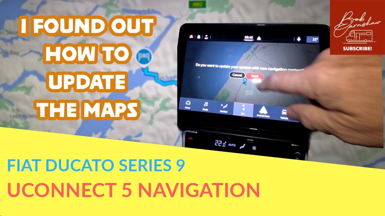 How to Update The Navigation Maps - Fiat Ducato Series 9 (uConnect Nav 5 10