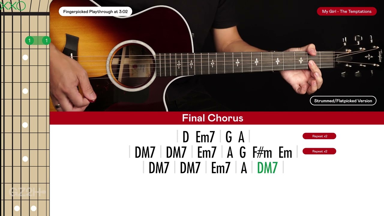 My Girl Guitar Cover The Temptations 🎸|Tabs + Chords|