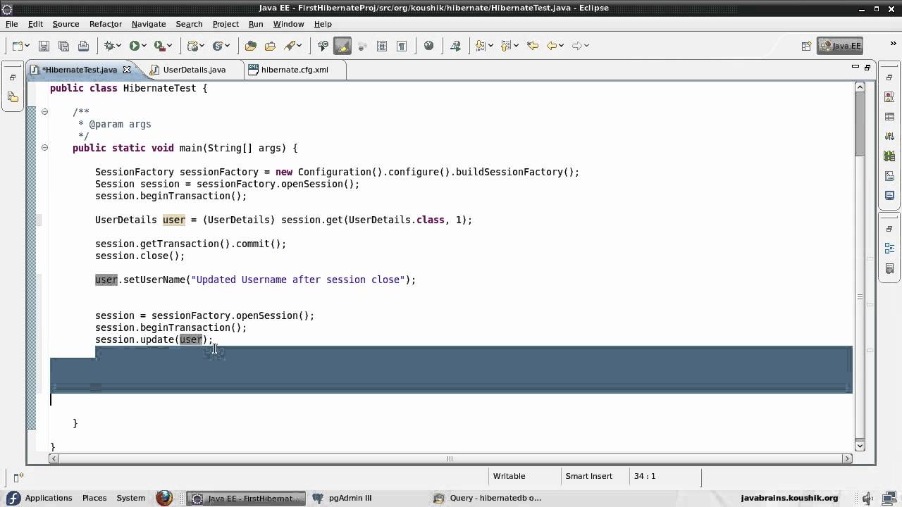 Hibernate Tutorial 24 - Persisting Detached Objects