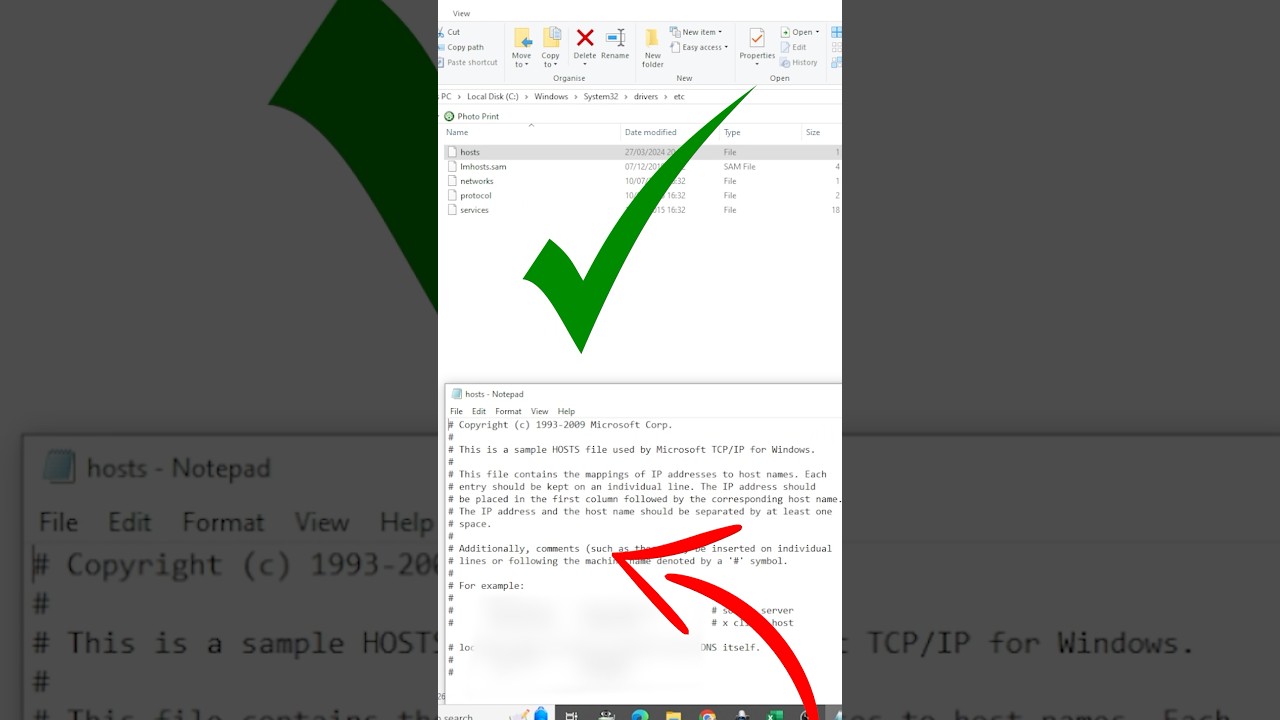 How to Find & Edit Host File in Windows - Easy Shortcut 🖥️ #shorts #host #windowstips #techhacks