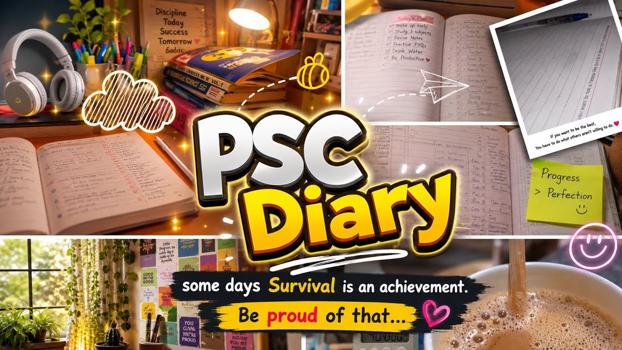 PSC Diary 🍀 10th prelims study vlog ☘️ Kerala PSC ✨️ LDC ☘️LGS🍀 