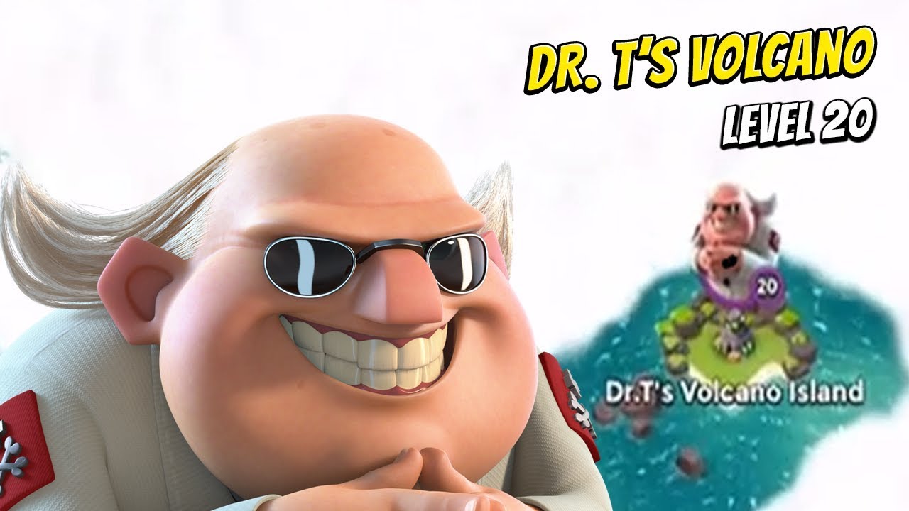 Как пройти Dr.T's Volcano Island 20 HQ — Boom Beach